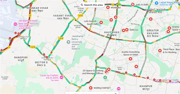 Work in South Delhi